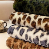 Cosy Leopard Print Sofa Cover