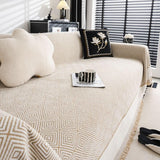 Diamond Geometric Tassel Sofa Cover