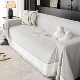 Diamond Geometric Tassel Sofa Cover