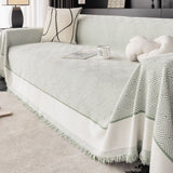 Diamond Geometric Tassel Sofa Cover