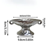 Dual-Ear Ceramic Oval Organiser
