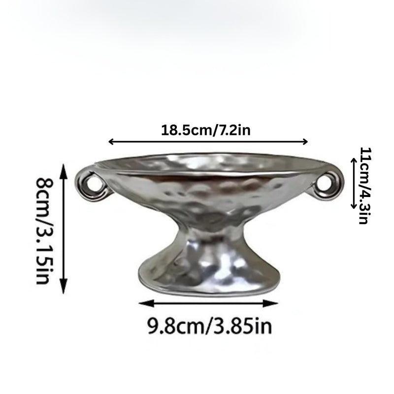 Dual-Ear Ceramic Oval Organiser