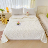 Elegant Leaf Sherpa Blanket