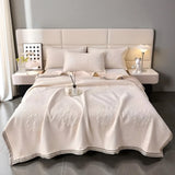 Floral Pattern Cotton Coverlet