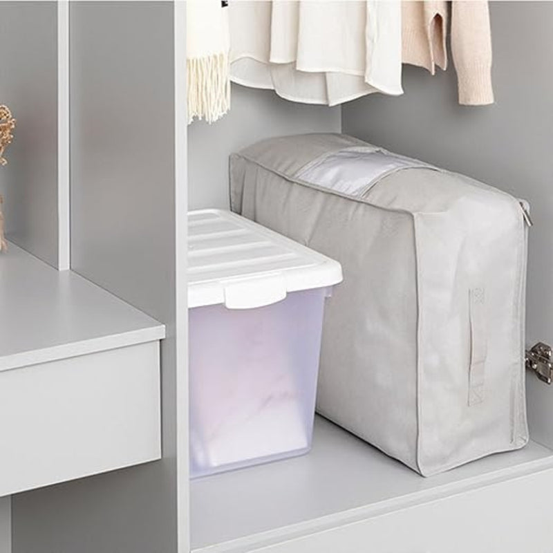 Foldable Zippered Cloth Storage Organiser