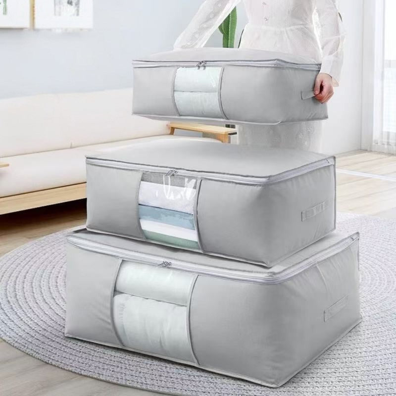 Foldable Zippered Cloth Storage Organiser