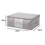 Foldable Zippered Cloth Storage Organiser