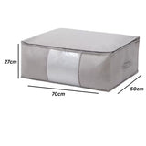 Foldable Zippered Cloth Storage Organiser