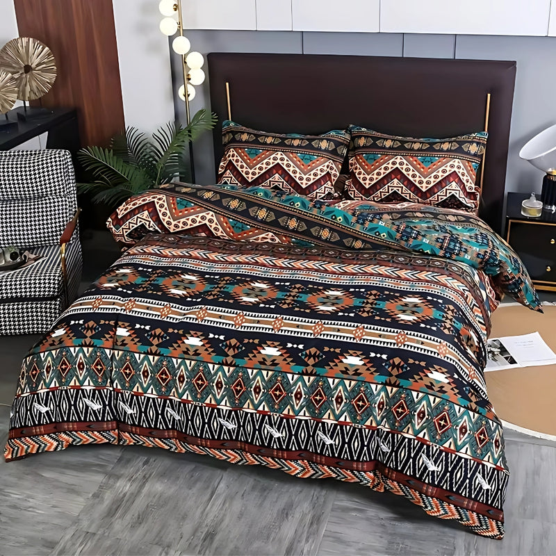 Indara Boho Tribal Print Quilt Cover Set