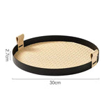 Nordic-Inspired Rattan Weave Tray