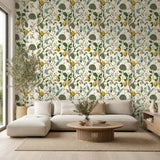 Lemon Bluebird PVC Adhesive Wallpaper