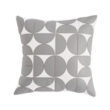 Luxury Embroidered Faux Leather Sofa Cushion Cover