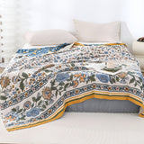 Meadow Bliss Boho Floral Blanket