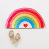Rainbow Glow Half-Moon Bath Mat
