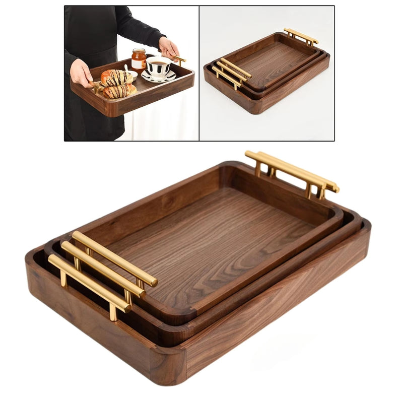 Regal Walnut Serving Tray