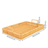 Rustic Weave Rattan Design Tray