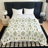 Zyra Double Layer Geometric Throw Blanket