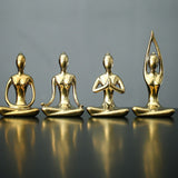 Serene Meditating Woman Statue