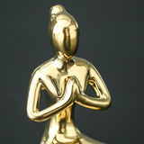 Serene Meditating Woman Statue