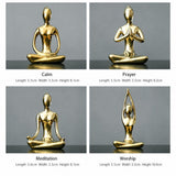 Serene Meditating Woman Statue