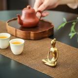 Serene Meditating Woman Statue