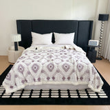 Zyra Double Layer Geometric Throw Blanket