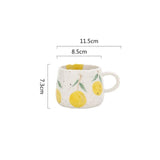 Sunny Fruit Ceramic Coffee Mug Set