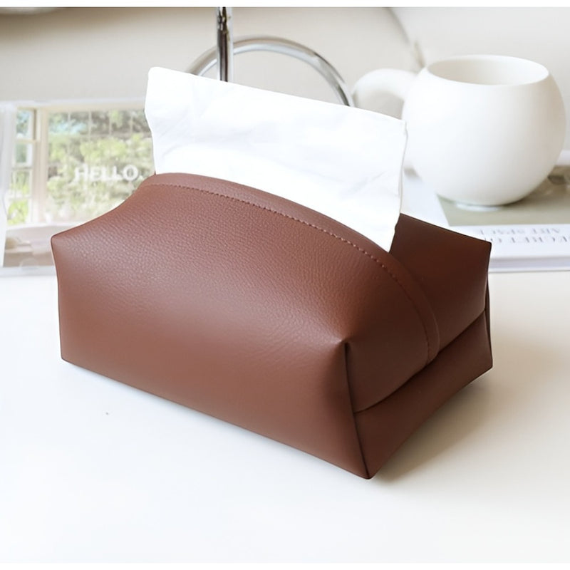 Tisovo Stylish Leather Tissue Case
