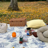 French Classic Blue Vintage Dining Tablecloth