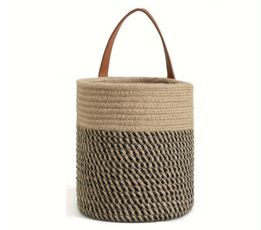 Woven Cotton Rope Hanging Basket | 2pc Set