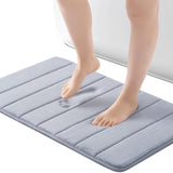 Stripe Memory Foam Bath Mat - 3pcs set