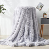 Fuzzy Faux Fur Blanket Throw