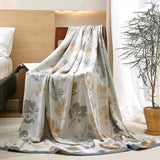 Maple Leaves Bamboo Luxe Cooling Blanket