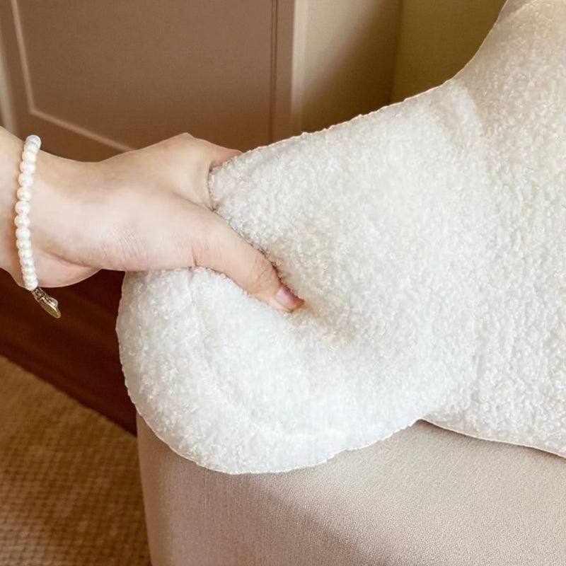 Teddy Shape Waist Backrest Cushion