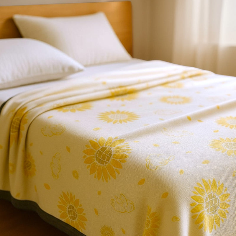 Sunflower Comfort Cotton Blanket
